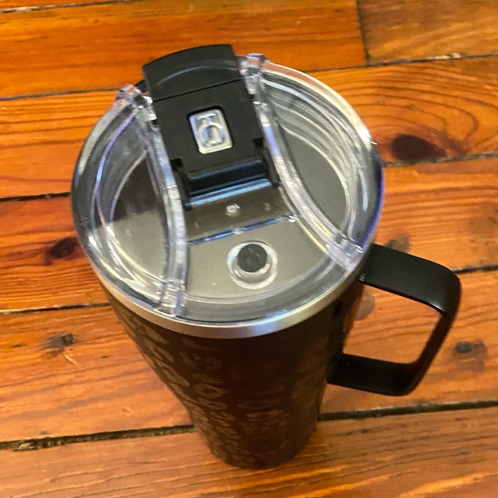 BrüMate Black Leopard Toddy 32oz 100% Leak Proof Insulated Tumbler Screw Lid - Picture 5 of 9